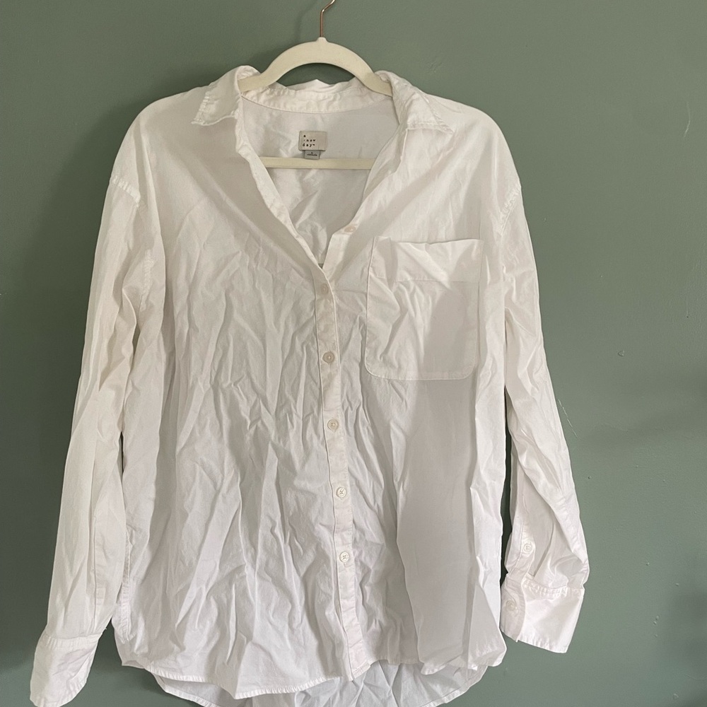 White Button-Up Shirt